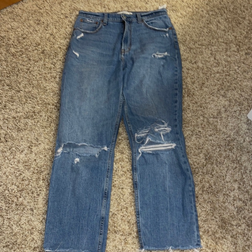 Abercrombie curve, love ankle, straight jeans